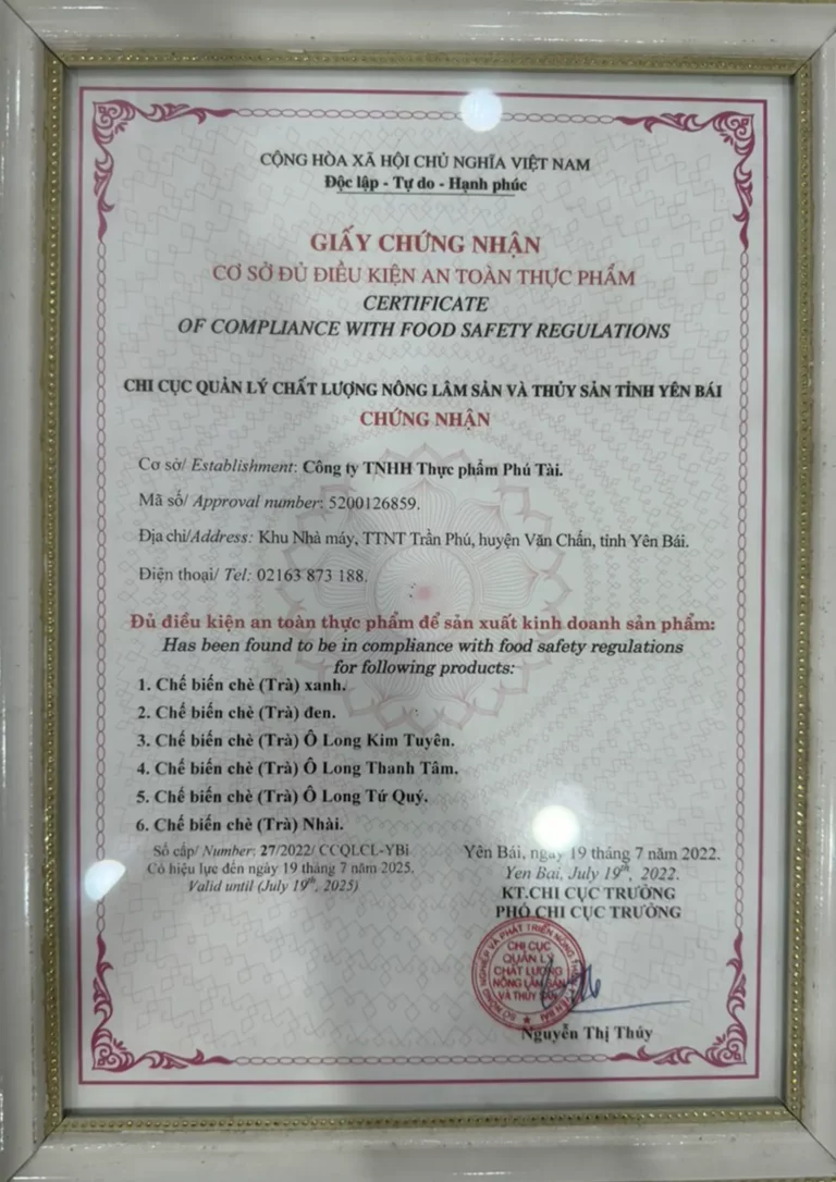 Chứng nhận 5